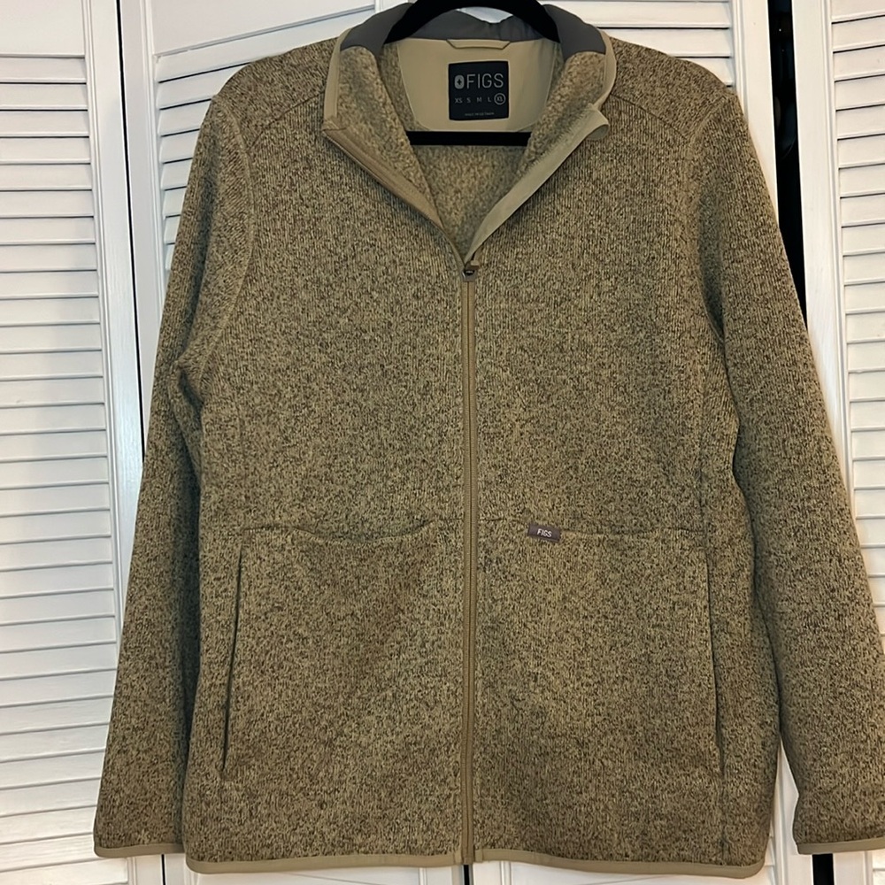 Figs On-Shift sweater knit full zip jacket. XL